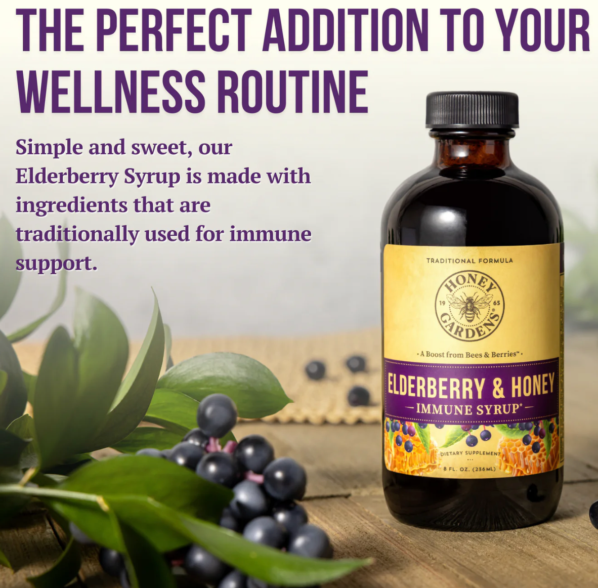 Elderberry & Honey Immune Syrup