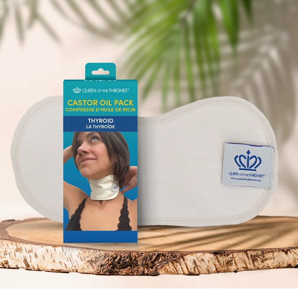 Organic Castor Oil Pack for Neck/Thyroid (One Unit-Q)
