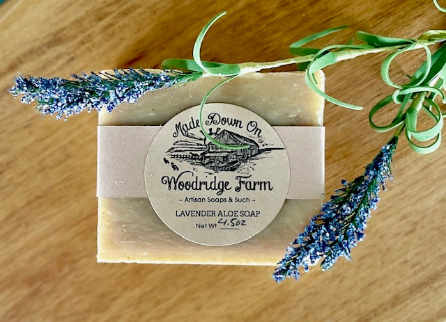 Lavender & Aloe Goat's Milk Soap - Made Down On Woodridge Farm